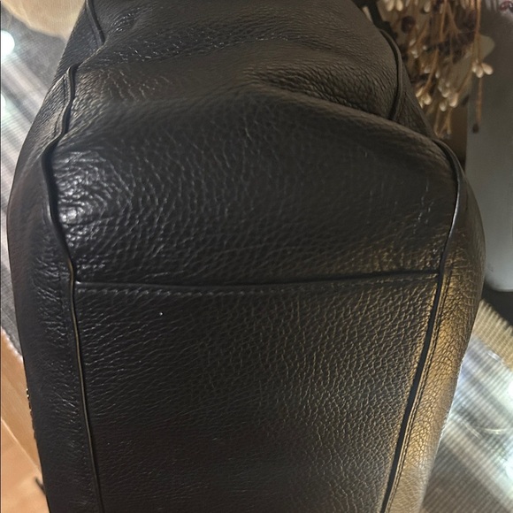 Coach Black Pebbled leather Tote with Gold Details - Picture 14 of 14